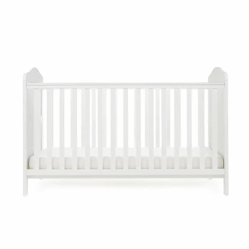 OBaby Whitby Country White Cot Bed  Obaby   