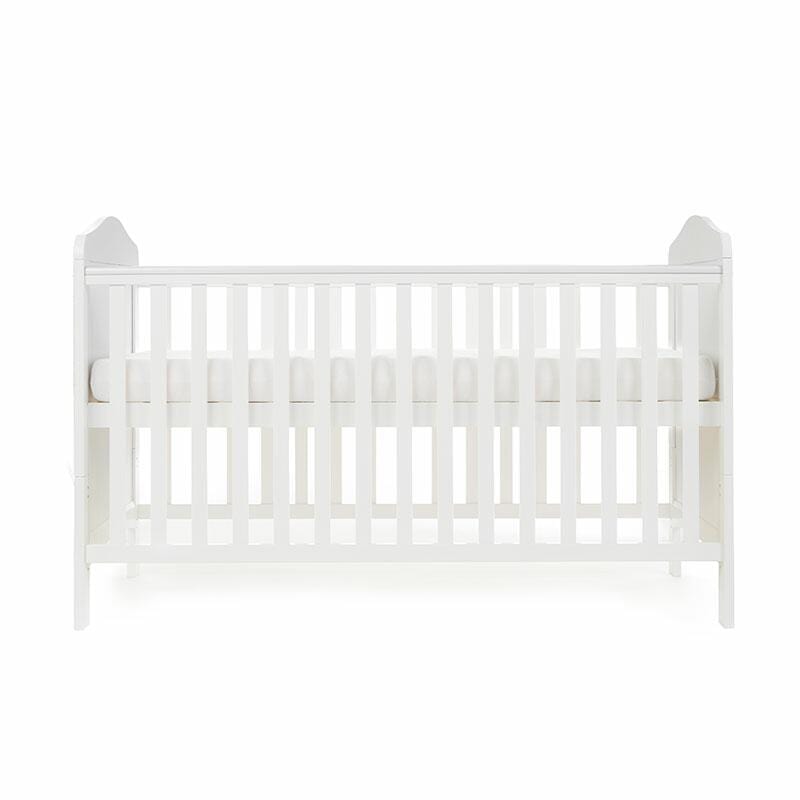 OBaby Whitby Country White Cot Bed  Obaby   