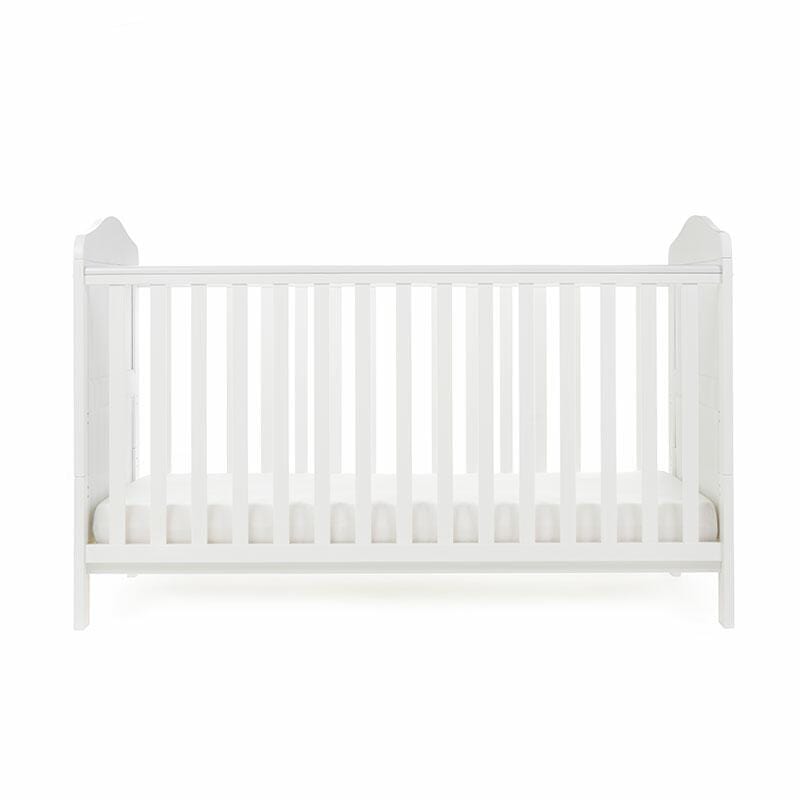 OBaby Whitby Country White Cot Bed  Obaby   