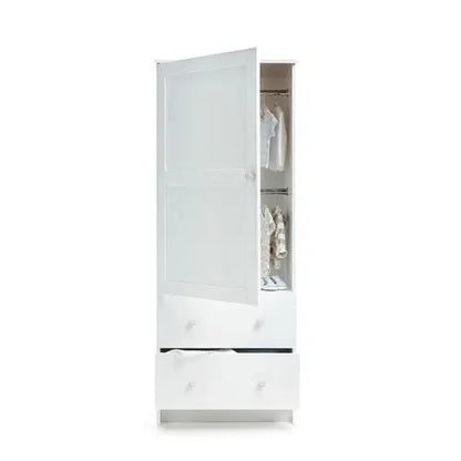 OBaby White Single Nursery Wardrobe  Obaby   