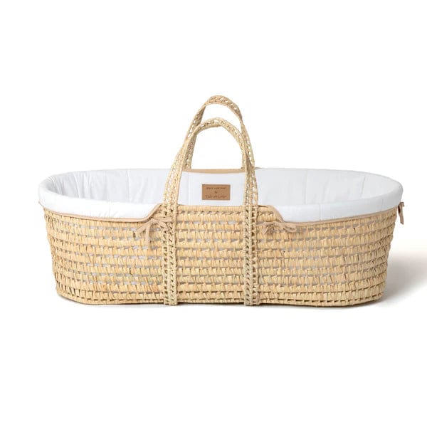 Organic Moses Basket in White - Clair De Lune Organics Range  Clair De Lune   