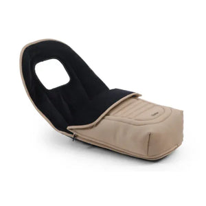 Beige and black infant car seat cover with soft padded design for oyster 4 fawn luxury travel system capsule 360