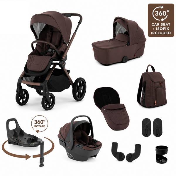 BabyStyle Oyster Vee 3 in 1 Travel System – Chocolate