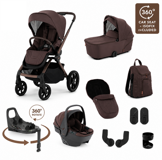 BabyStyle Oyster Vee 3 in 1 Travel System – Chocolate