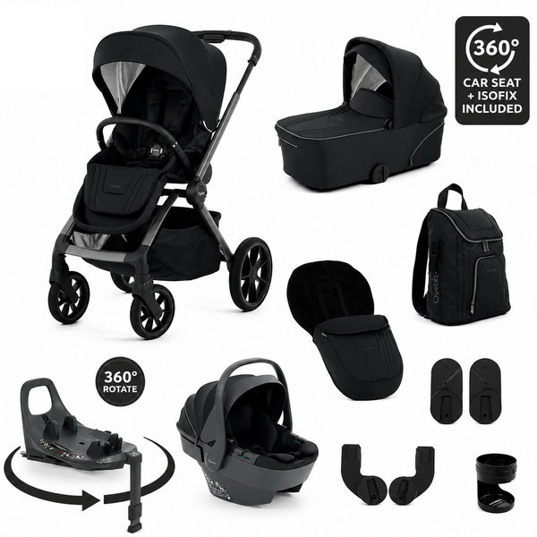 BabyStyle Oyster Vee 3 in 1 Travel System –  Liquorice