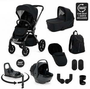 BabyStyle Oyster Vee 4 in 1 Travel System –  Liquorice