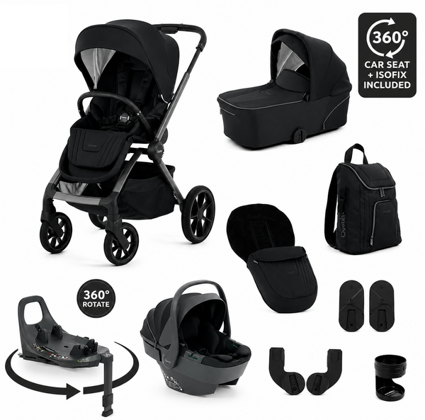 BabyStyle Oyster Vee 4 in 1 Travel System –  Liquorice