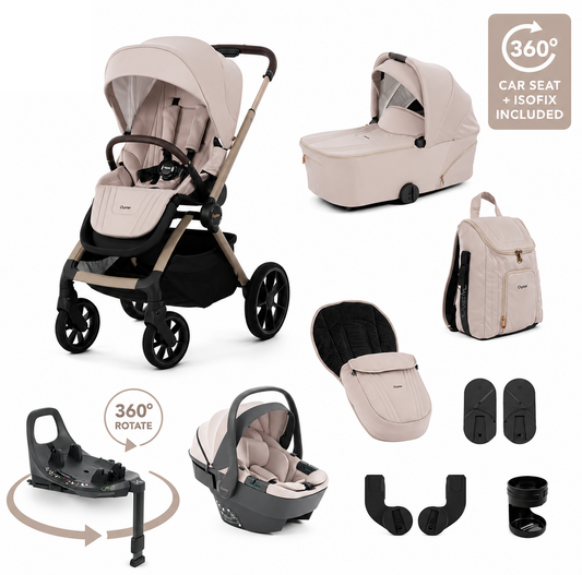 BabyStyle Oyster Vee 3 in 1 Travel System – Vanilla