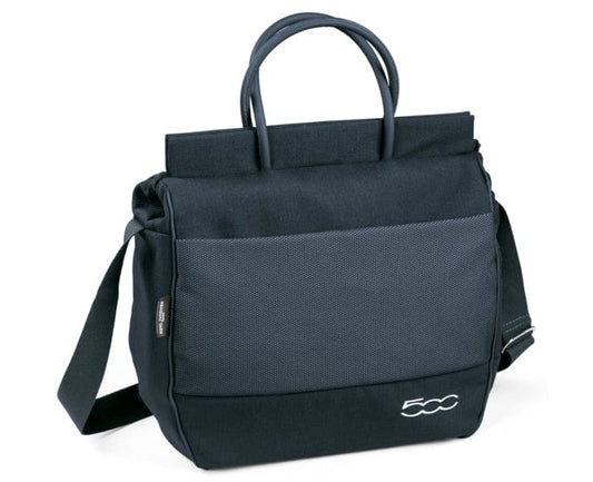 Peg Perego Veloce Elite Travel System 360 Twist i-Size Highchair Bundle - Fiat 500 Peg Perego Choose Traditional Changing Bag Peach