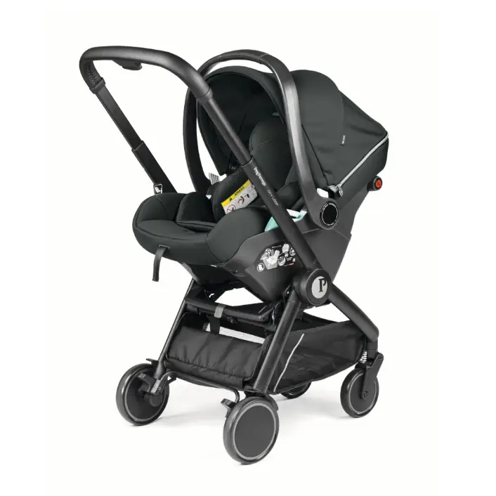 Peg Perego City Loop 3 in 1 Travel System & Accessories Bundle - Metal Peg Perego