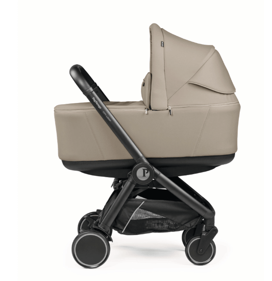 Peg Perego City Loop Twin Bundle 3 in 1 Travel System & Lounge i-Sized Infant Carrier - Vanilla Blend Peg Perego
