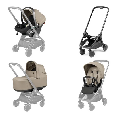 Peg Perego City Loop 3 in 1 Travel System & Accessories - Vanilla Blend Peg Perego