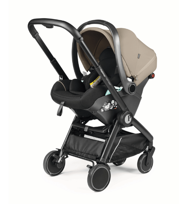 Peg Perego City Loop 3 in 1 Travel System & Lounge i-Sized Infant Carrier - Vanilla Blend Peg Perego