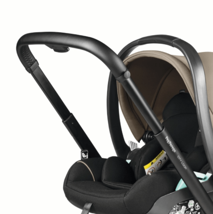 Peg Perego City Loop 3 in 1 Travel System & Lounge i-Sized Infant Carrier - Vanilla Blend Peg Perego