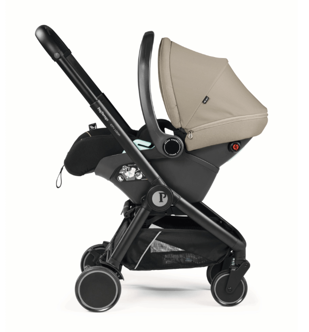 Peg Perego City Loop 3 in 1 Travel System & Lounge i-Sized Infant Carrier - Vanilla Blend Peg Perego