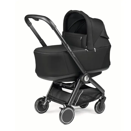 Peg Perego City Loop 3 in 1 Travel System & Lounge i-Sized Infant Carrier - True Black Peg Perego