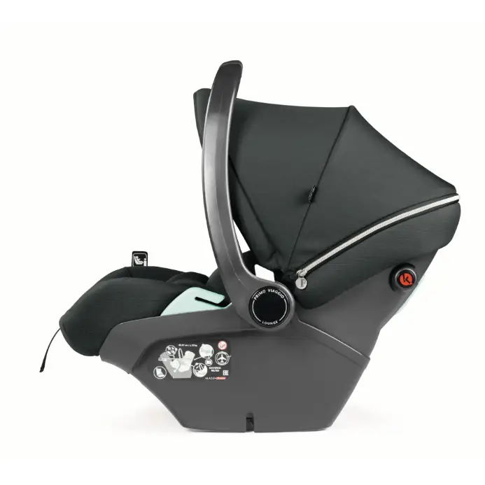 Peg Perego City Loop 3 in 1 Travel System & Lounge i-Sized Infant Carrier - Metal Peg Perego