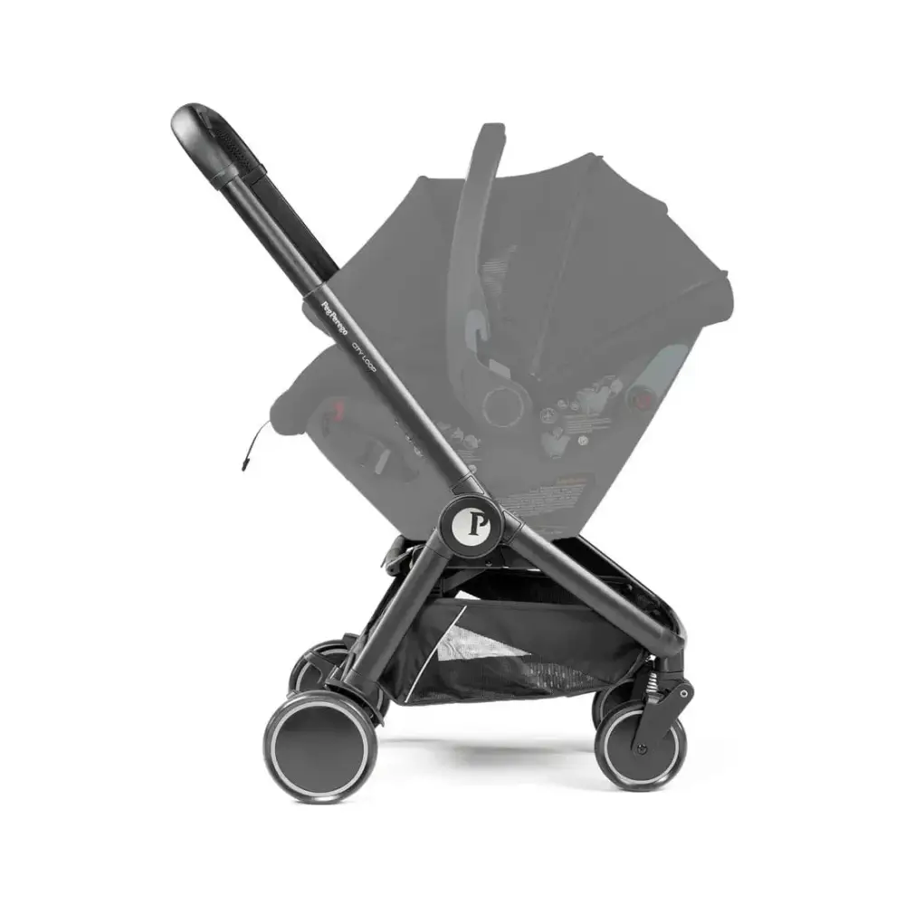 Peg Perego City Loop 3 in 1 Travel System & Lounge i-Sized Infant Carrier - True Black Peg Perego