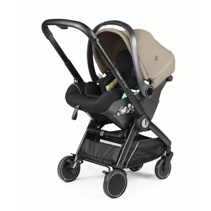 Peg Perego City Loop Chassis & Lounge i-Sized Infant Carrier - Vanilla Blend Peg Perego