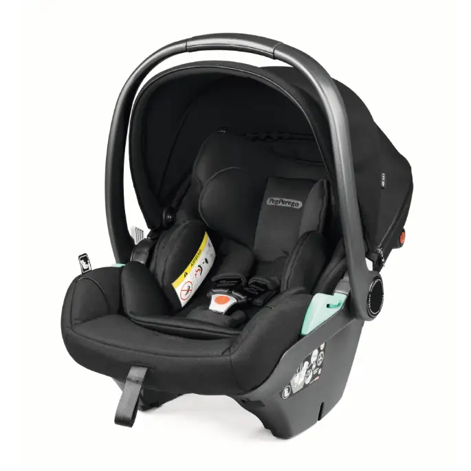 Peg Perego City Loop Chassis Seat Unit & Lounge i-Sized Infant Carrier - True Black Peg Perego