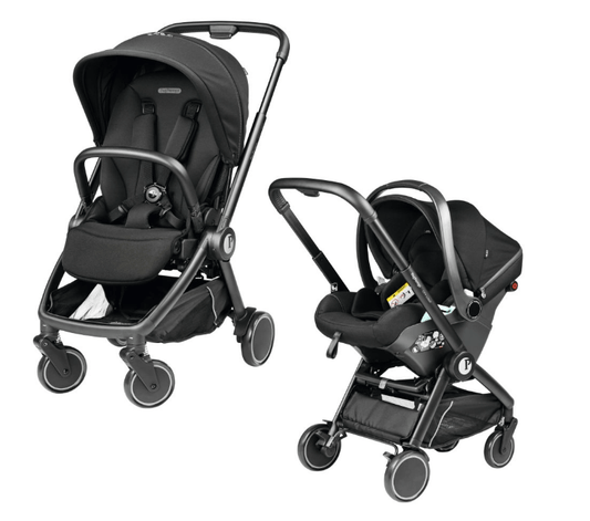 Peg Perego City Loop Chassis Seat Unit & Lounge i-Sized Infant Carrier - True Black Peg Perego