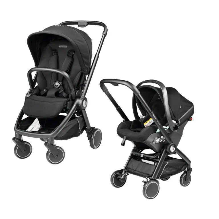Peg Perego City Loop Chassis Seat Unit & Lounge i-Sized Infant Carrier - True Black Peg Perego