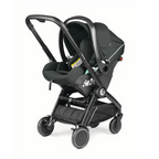 Peg Perego City Loop Twin 3 in 1 Travel System & Lounge i-Sized Infant Carrier - Metal Peg Perego