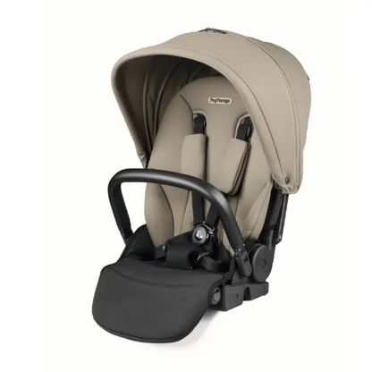Peg Perego City Loop Twin Bundle 3 in 1 Travel System & Lounge i-Sized Infant Carrier - Vanilla Blend Peg Perego