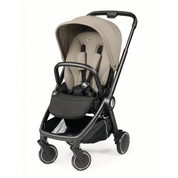 Peg Perego City Loop Twin Bundle 3 in 1 Travel System & Lounge i-Sized Infant Carrier - Vanilla Blend Peg Perego
