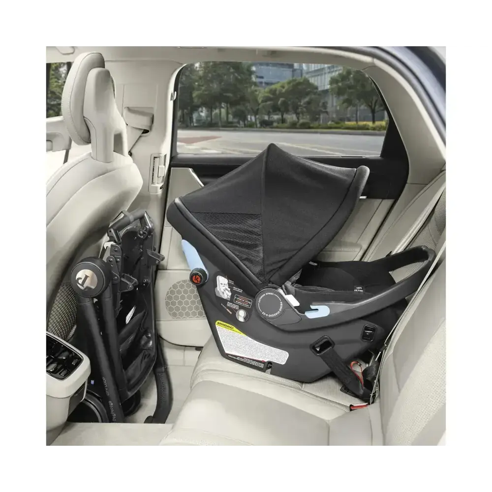 Peg Perego City Loop Twin Bundle 3 in 1 Travel System & Lounge i-Sized Infant Carrier - True Black Peg Perego