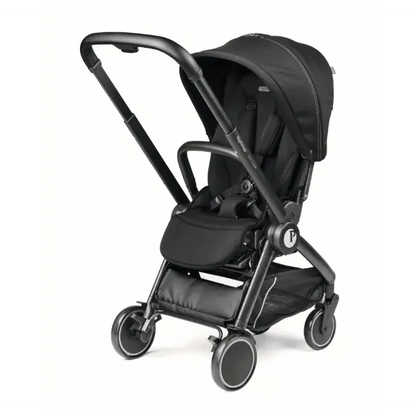 Peg Perego City Loop Twin Bundle 3 in 1 Travel System & Lounge i-Sized Infant Carrier - True Black Peg Perego