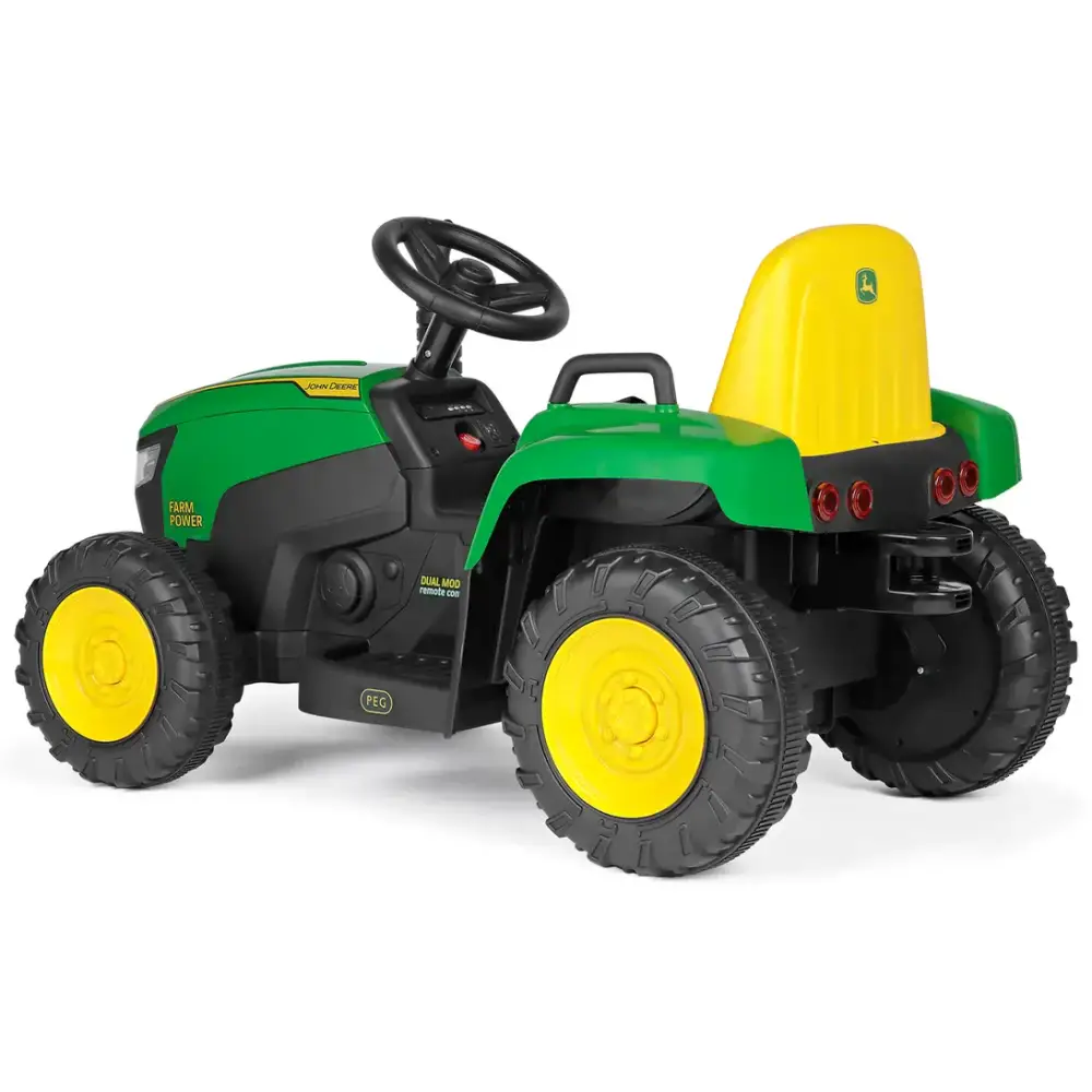 Peg Perego John Deer Farm Power Ride On Tractor - Green Peg Perego