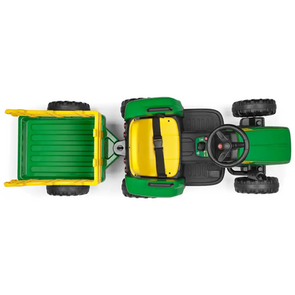 Peg Perego John Deer Farm Power Ride On Tractor - Green Peg Perego