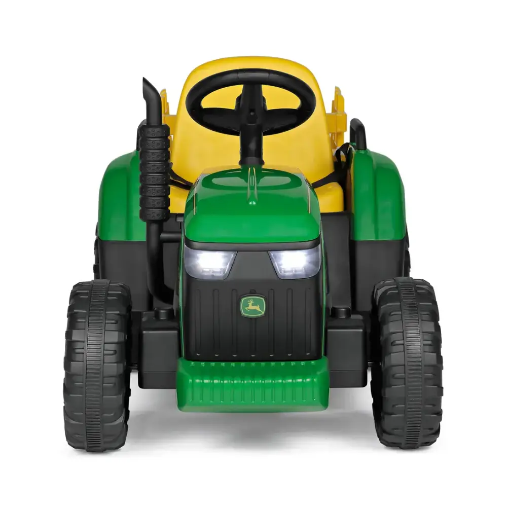 Peg Perego John Deer Farm Power Ride On Tractor - Green Peg Perego