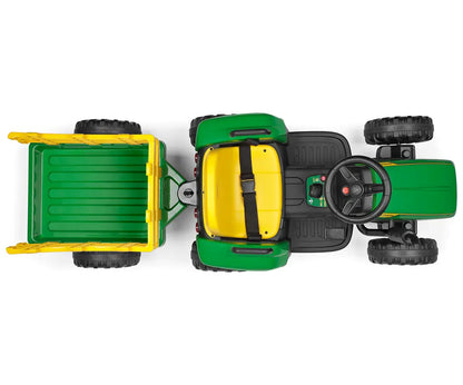 Peg Perego John Deer Farm Power Ride On Tractor - Green Peg Perego