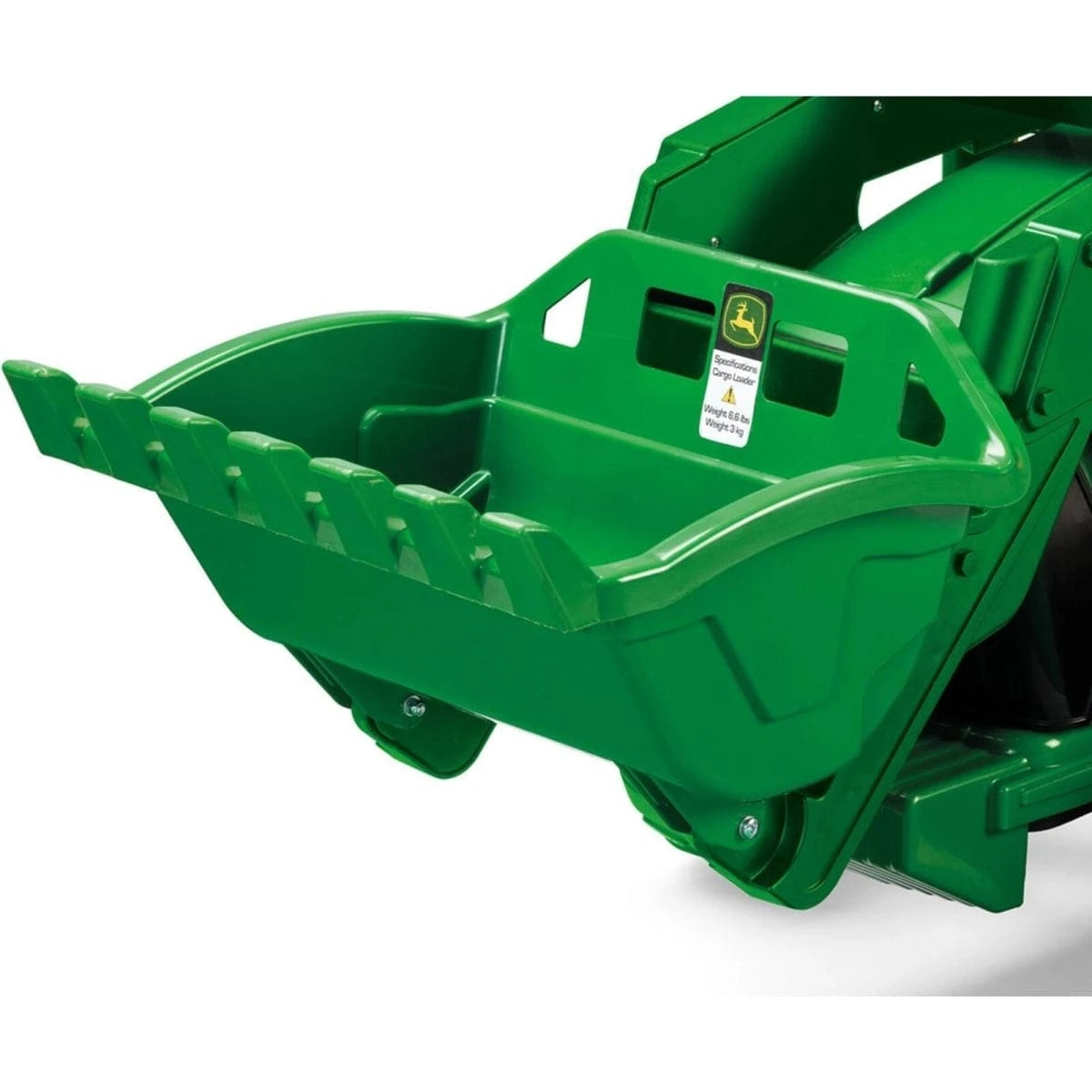 Peg Perego John Deere Ground Loader Childrens Ride On Digger-Green Peg Perego