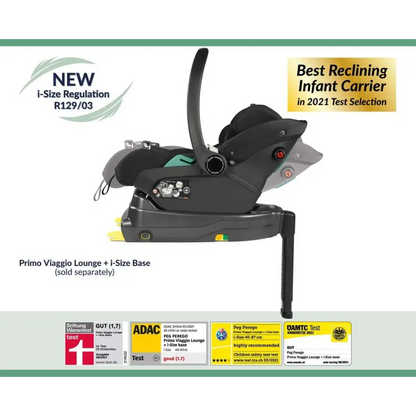 Peg Perego Primo Viaggio Lounge Reclining I-Size Car Seat - Graphic Gold  Peg Perego   