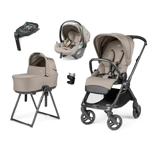 Peg Perego Switch 3 in 1 Travel System Bundle - Desert Beige Peg Perego
