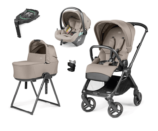 Peg Perego Switch 3 in 1 Travel System Bundle - Desert Beige Peg Perego
