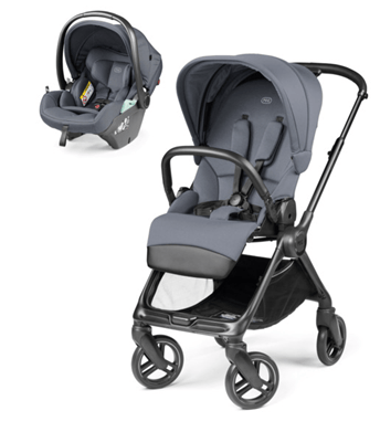 Peg Perego Switch Stroller & Car Seat Bundle - Nordic Blue