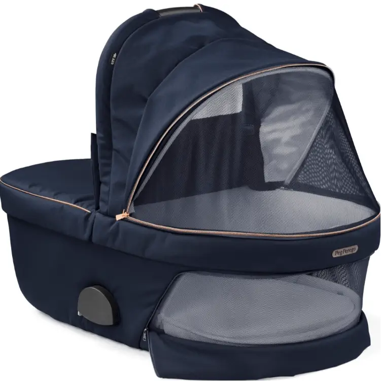 Peg Perego Veloce Carrycot in Blue Shine: Luxurious Comfort, Stylish Design