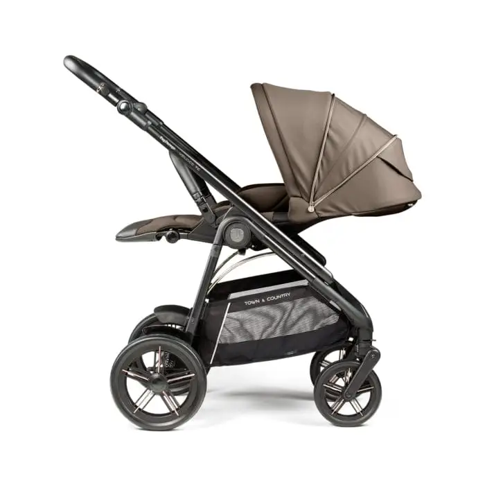 Peg Perego Veloce Deluxe Town Country Travel System i-Size Accessory Bundle - Pine Bark Peg Perego