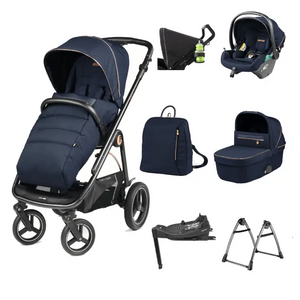 Peg Perego Veloce Deluxe Town Country Travel System i-Size Accessory Bundle - Blue Shine Peg Perego