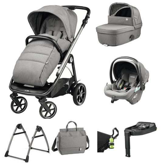 Peg Perego Veloce Deluxe Town Country Travel System i-Size Accessory Bundle - Mercury Peg Perego