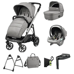 Peg Perego Veloce Deluxe Town Country Travel System i-Size Accessory Bundle - Mercury Peg Perego