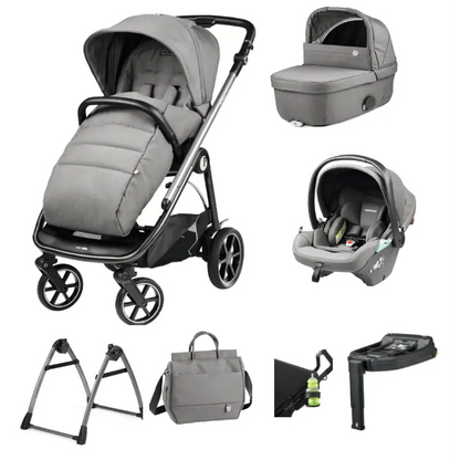 Peg Perego Veloce Deluxe Town Country Travel System i-Size Accessory Bundle - Mercury Peg Perego