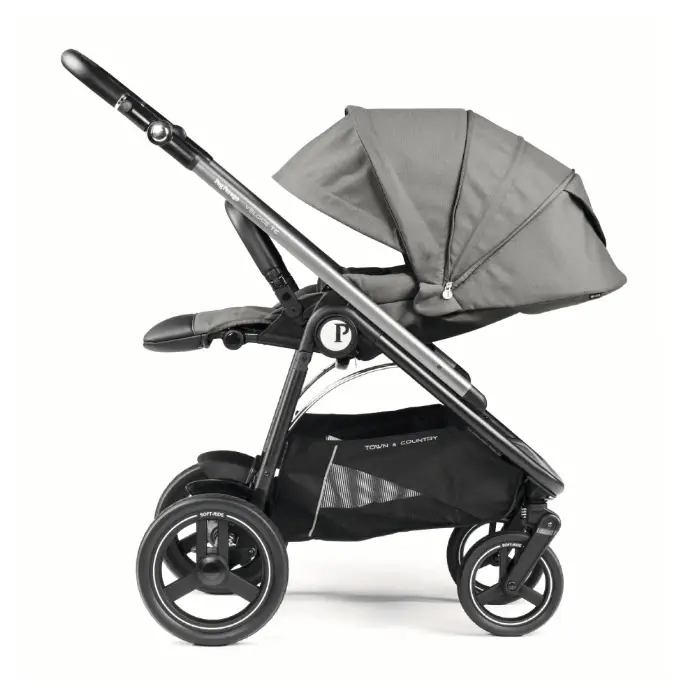 Peg Perego Veloce Elite Town Country Travel System i-Size Highchair Bundle - Mercury Peg Perego