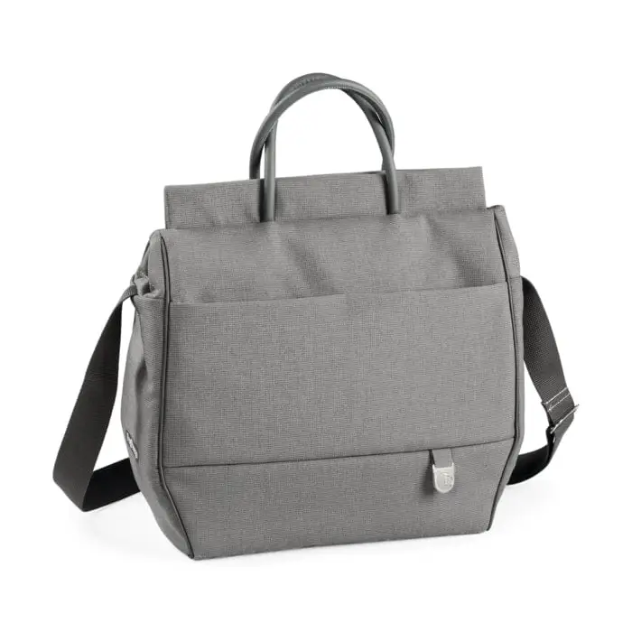 Peg Perego Veloce Elite Town Country Travel System i-Size Highchair Bundle - Mercury Peg Perego Choose Traditional Changing Bag Tahiti