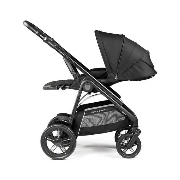 Peg Perego Veloce Elite Town Country Travel System i-Size Highchair Bundle -True Black Peg Perego