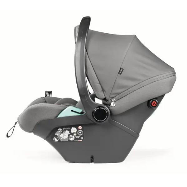 Peg Perego Veloce Elite Travel System 360 Twist i-Size Highchair Bundle - Mercury Peg Perego